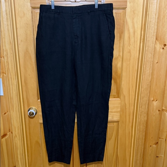 Ralph Lauren Men’s 100% Linen BlackPants Size 34X32.